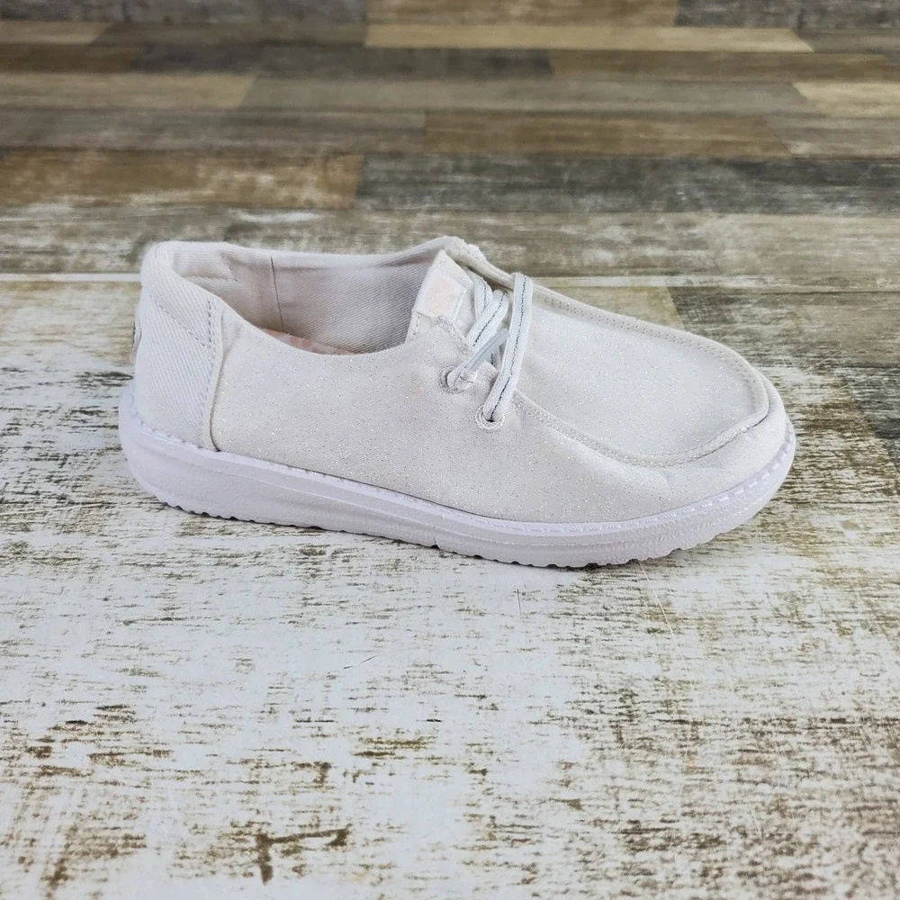 Hey Dude Youth Wally Kids Slip On Loafer Shoes Sz 13 C13 Shimmer